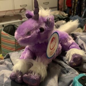Fiesta Lavender Unicorn Plush with Shimmer Hooves